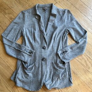 J Jill jersey blazer gray women’s size xs